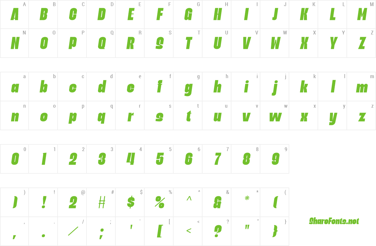 Font Rafigen preview